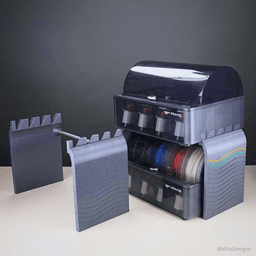 AMS stacking stand for Bambu Lab P1P and X1 #ThangsBambuContest 3d model