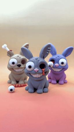 The Bunny Pen Holder - Animal Farm of Horrors 3d model