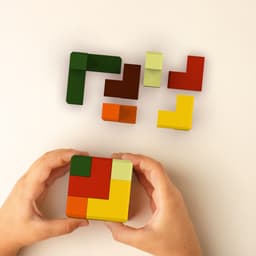 Geometric 3D Puzzle, 3D Puzzle Cube, 6 pcs. Puzzle, for Game Lovers, Special Gift, Mind Games 3d model