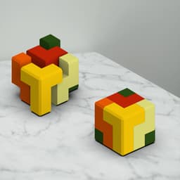 Geometric 3D Puzzle, 3D Puzzle Cube, 6 pcs. Puzzle, for Game Lovers, Special Gift, Mind Games 3d model