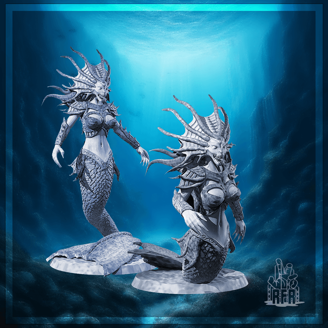 Abyselle, the Tide temptress -set 3d model