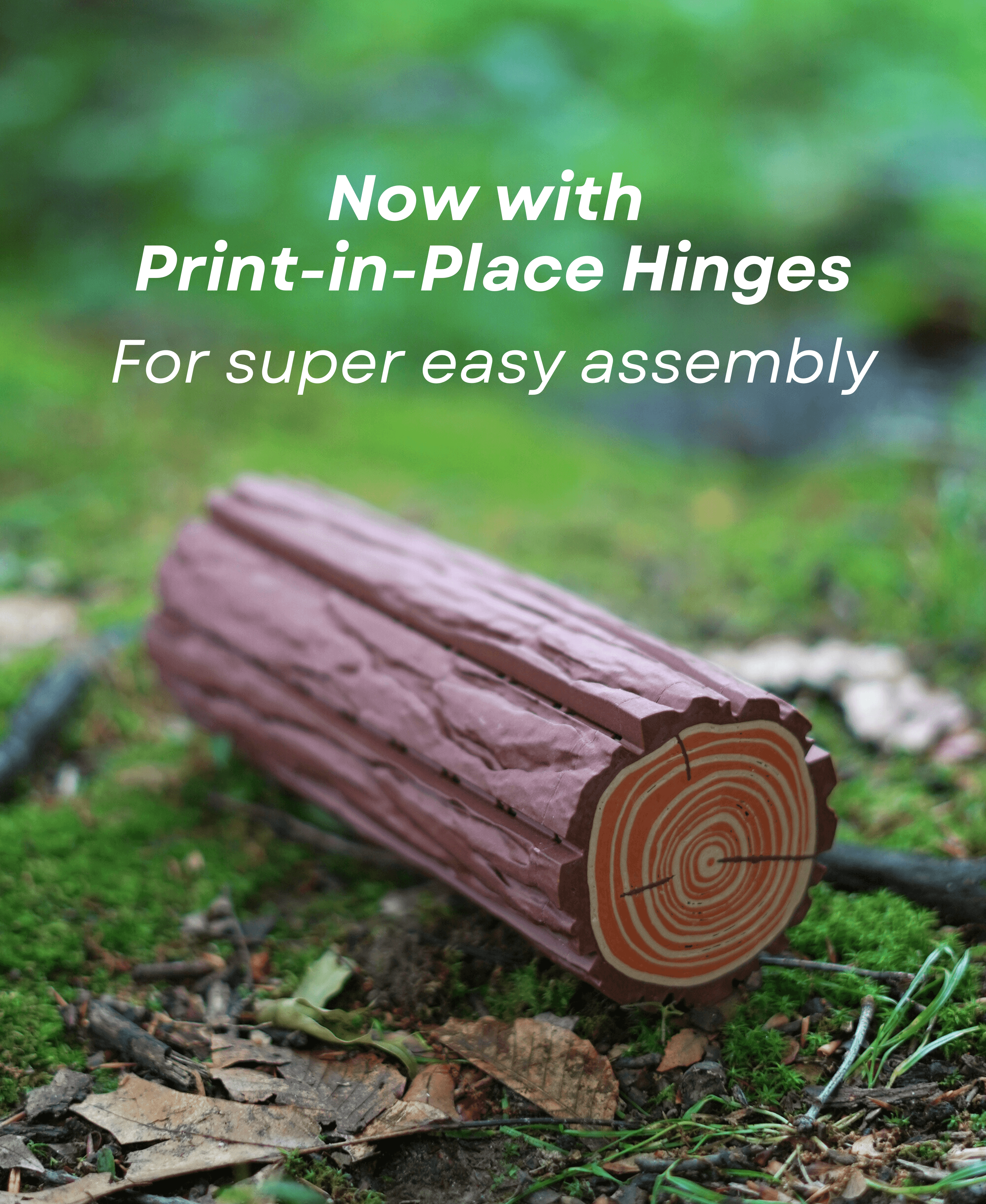 Forest Chess Set - Log and Mushroom Chess Board - Checkers 3d model