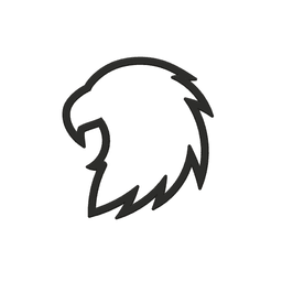 Eagle Head Cookie Cutter STL File - 4 inches 3d model