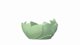 Forest Leaf Bowl — Organic Nature Decor 3d model