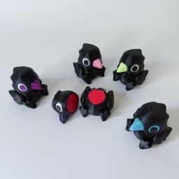 DreamHorn Collab Skull dice tower and Crow slider 3d model