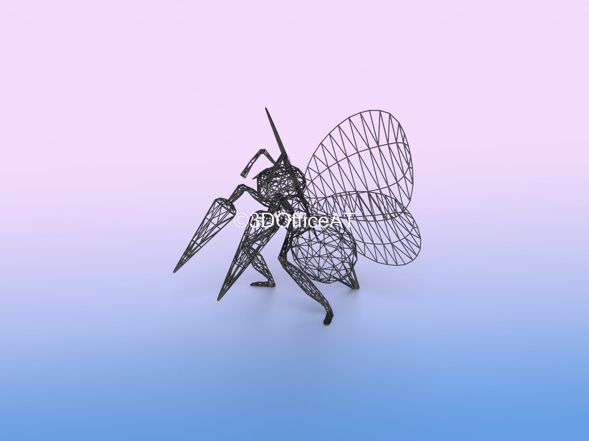 015 Beedrill Pokemon Wiremon Figure 3d model