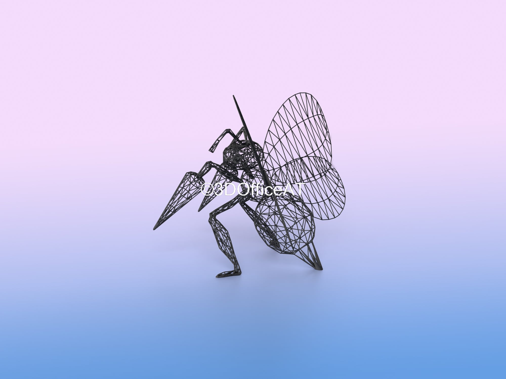 015 Beedrill Pokemon Wiremon Figure 3d model