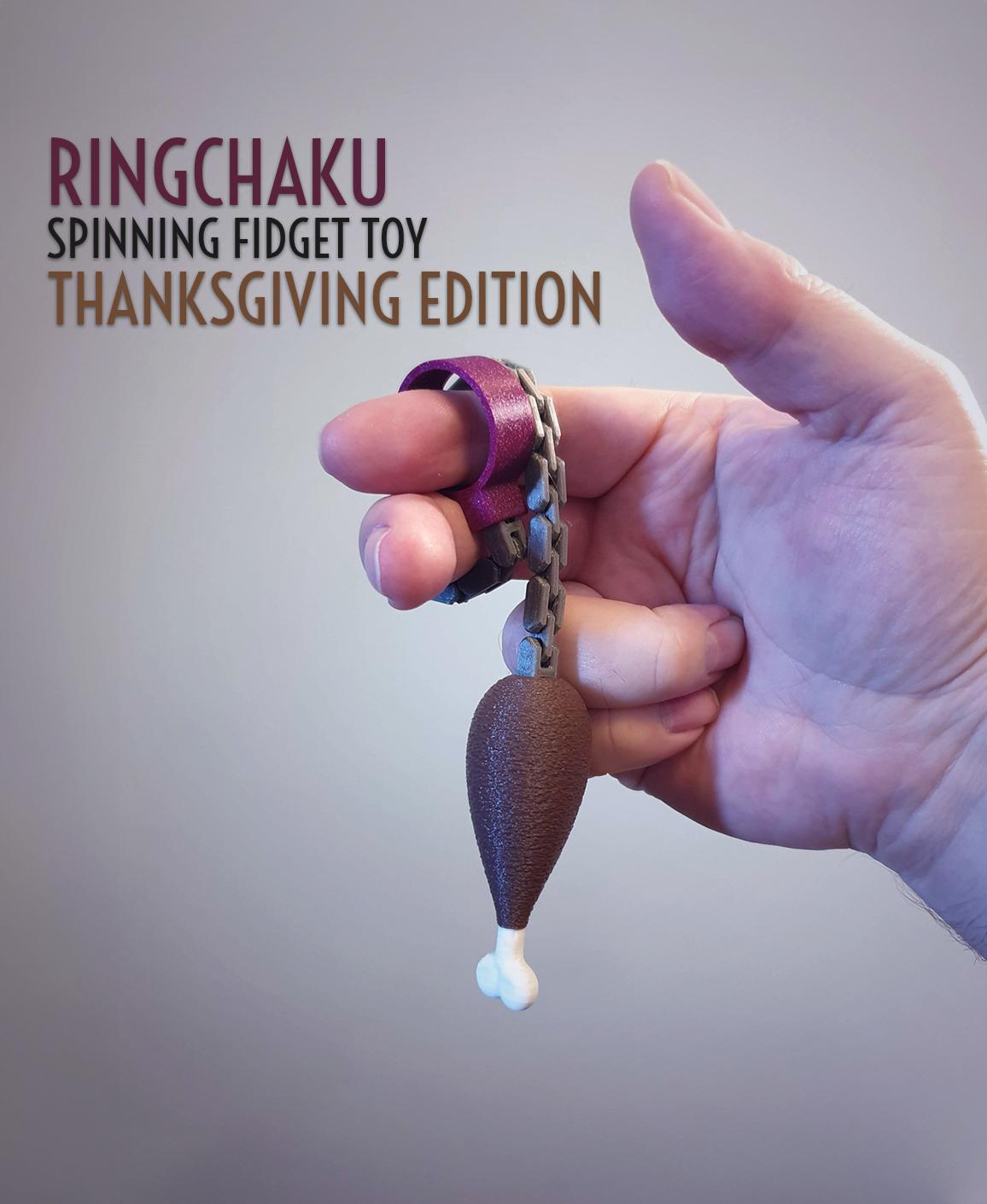 Ringchaku Spinning Fidget Toy - Thanksgiving Special Edition 3d model