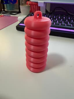 Ripple Chapstick Holder 20mm 3d model