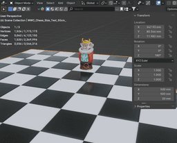Zelda Wind Waker Fan Art, Chess Full WHITE Set 3d model