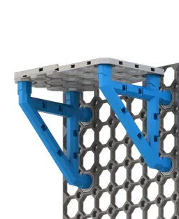 3x3 MU Bracket - Bolt-Locked Inserts 3d model