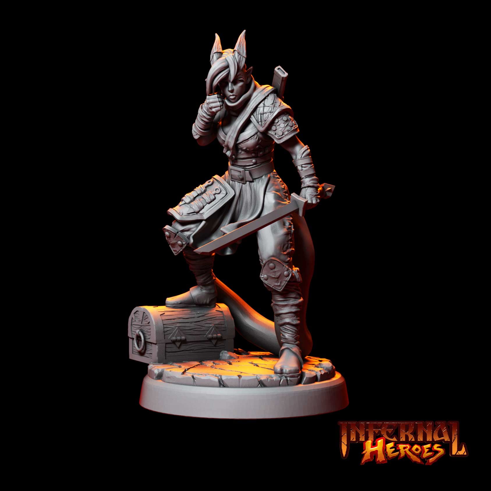 Phoebe Darkwind - Tiefling Rogue 3d model
