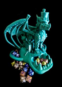 Steampunk Dragon Dicetower (Commercial Use) 3d model