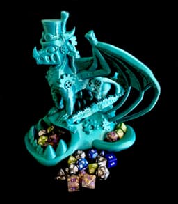 Steampunk Dragon Dicetower (Commercial Use) 3d model