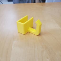 Parametric Under-Desk Headphone Holder 3d model