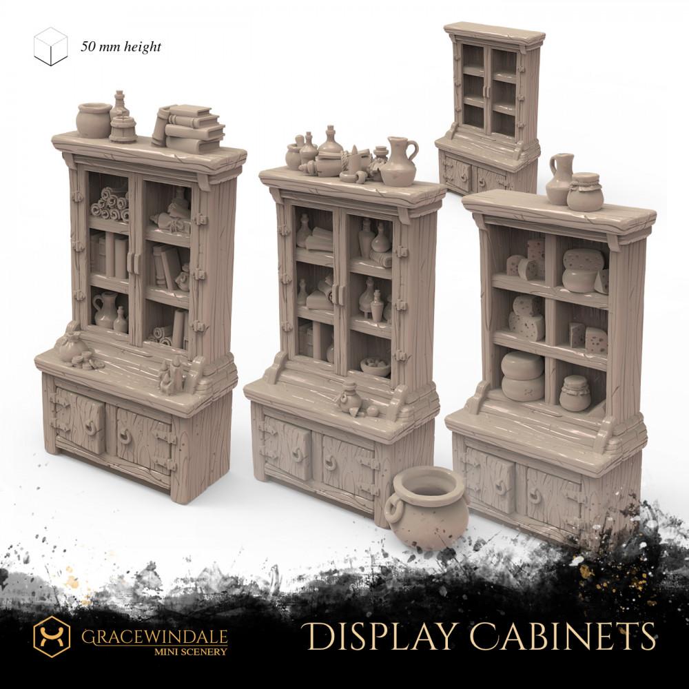 Set of Display Cabinets 3d model