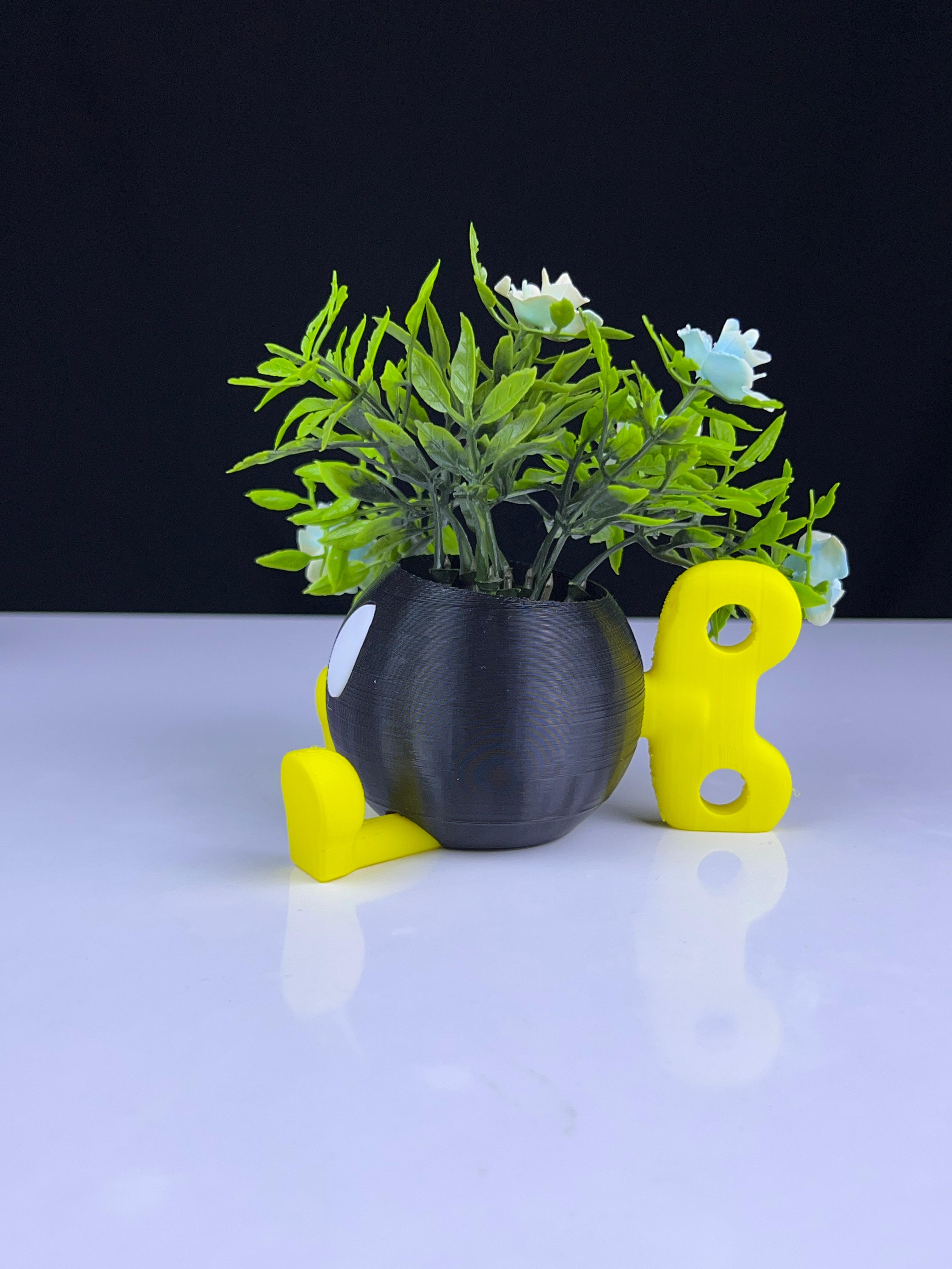 Bob-omb planter - Multipart 3d model