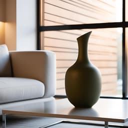 Minimalist vase "Slanted Neck" 3d model
