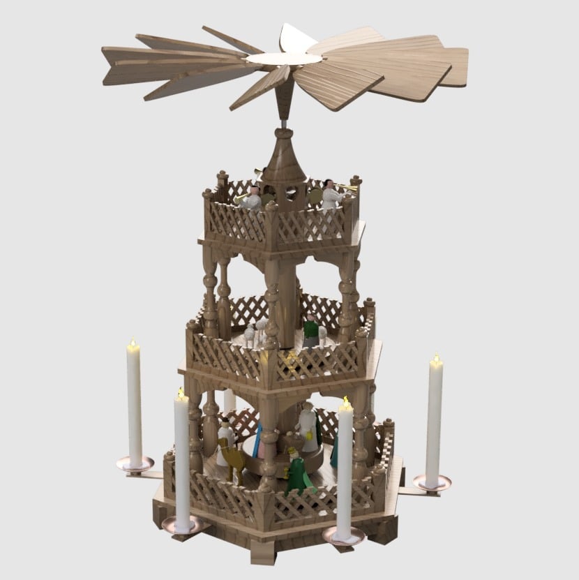 Christmas Pyramid 3d model