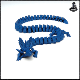 Dragon Axolotl V2 - Extra Long version - Print in place 3d model