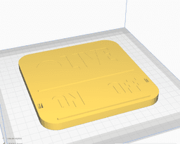 LIVE DOOR PLATE - ON AND OFF 3d model
