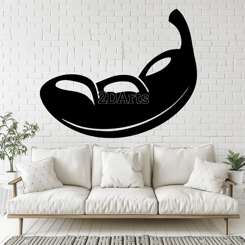 Peas 2D Wall Art/Window Art - Digital STL & SVG File for 3D Printing or Laser Cutting 3d model