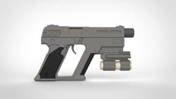 HELLDIVERS 2 - P-2 P2 PEACEMAKER PISTOL - HIGH QUALITY 3D PRINT MODEL 3d model