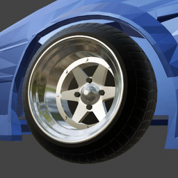 SSR Lonchamp XR4 wheels 1/64 JDM 3d model