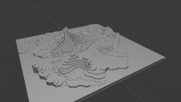 Topographical Map Of Barovia - Berkel 3d model