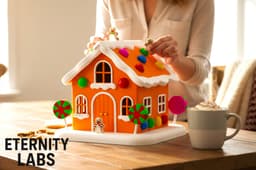 Gingerbread House - 20x20cm 3d model