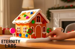 Gingerbread House - 20x20cm 3d model