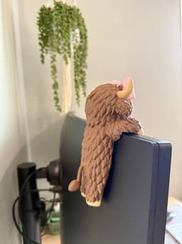 Highland Cow Monitor Buddy 3d model