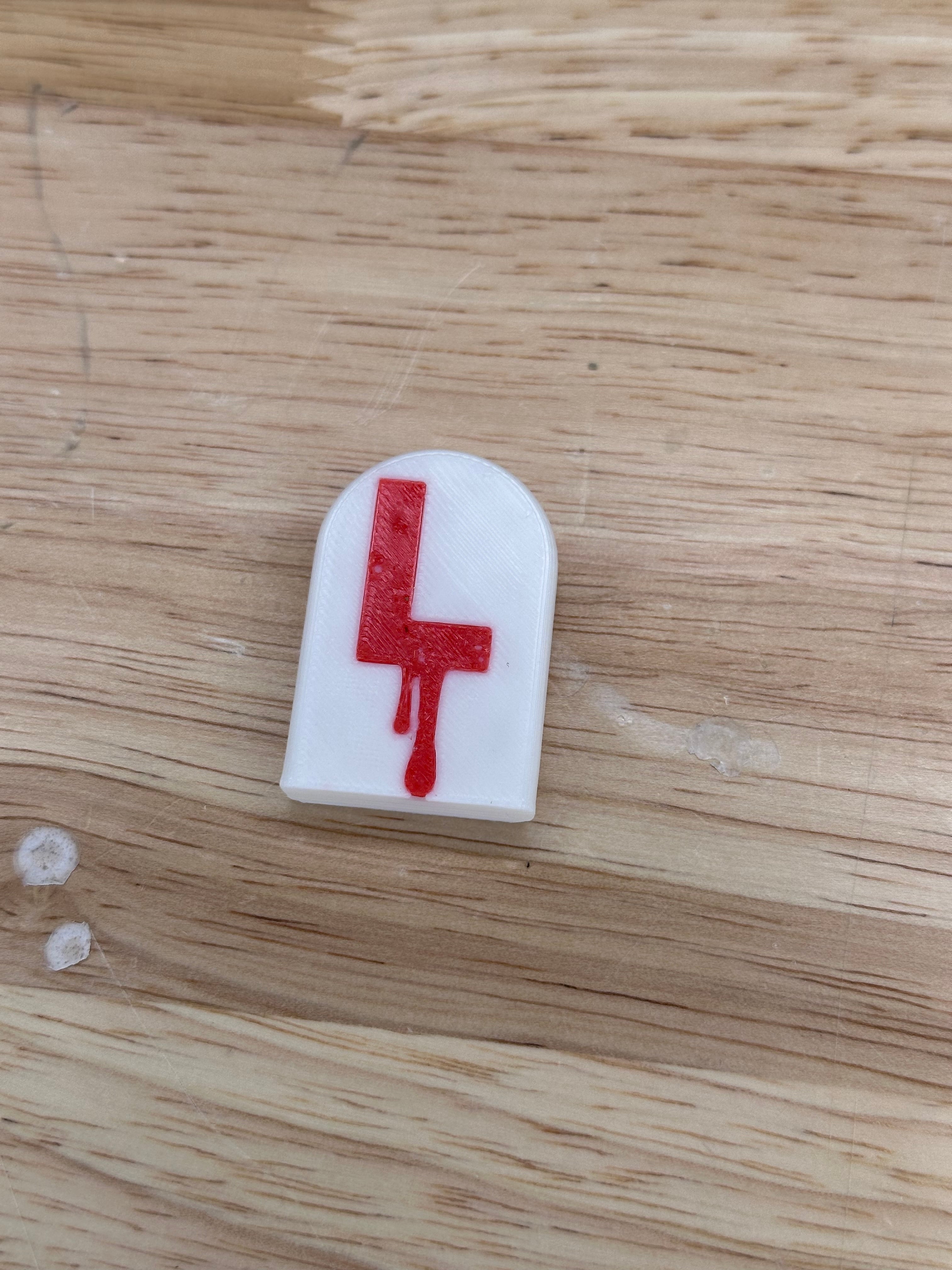 Ghoulishly Great: Multi-Color Halloween Headstone Fridge Magnets L 3d model