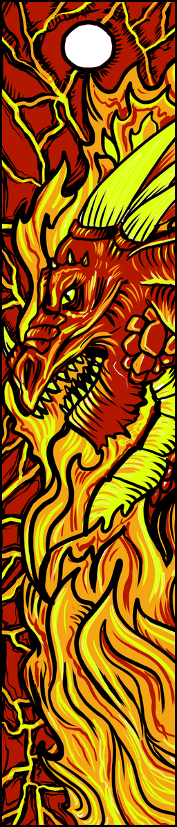 Plastiforge Elemental bookmarks (Fire and Water) dragon and mermaid 3d model