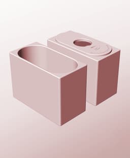 CX68-110-P Stackable pierced component box for creative makers 3d model