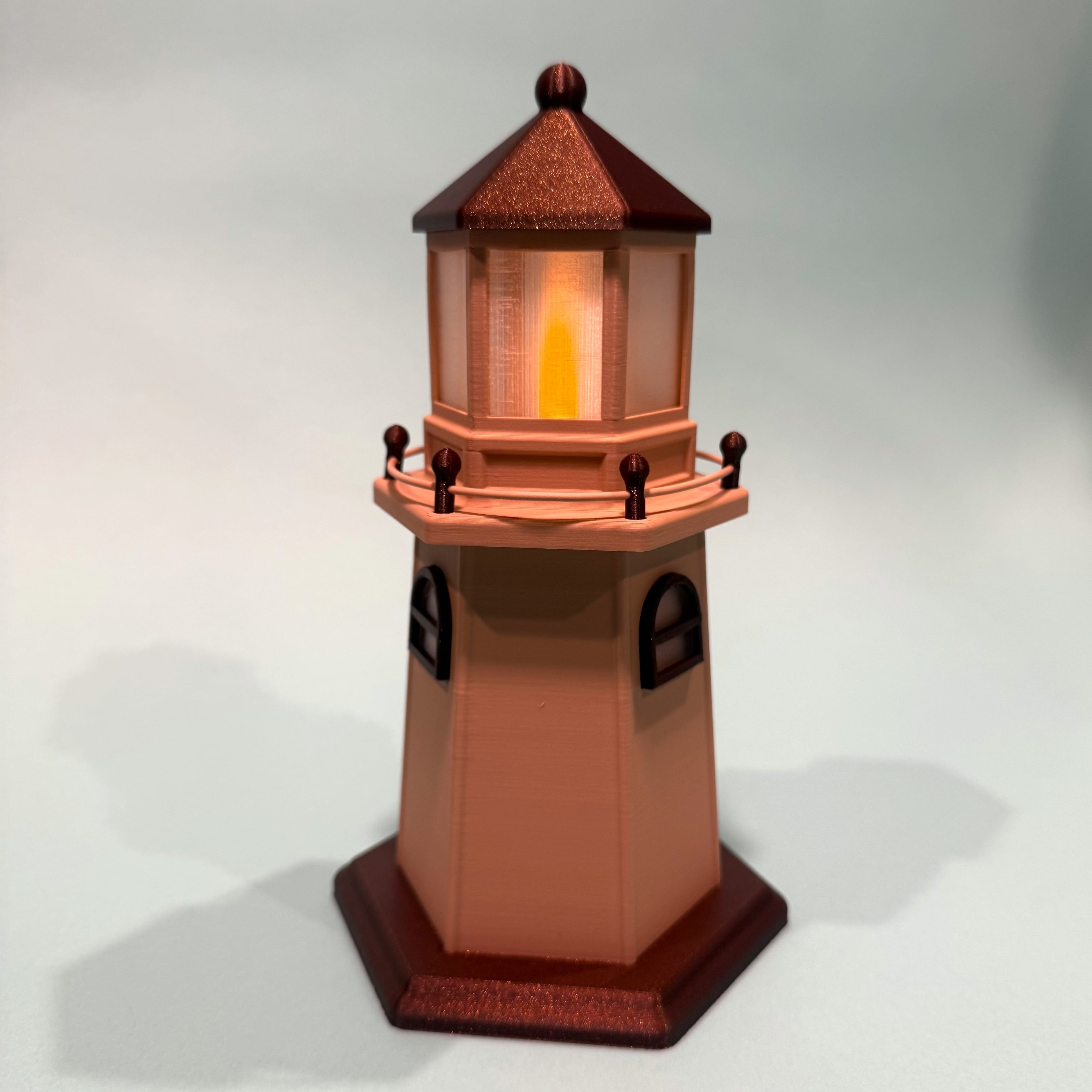 Lighthouse LED Tea Light Decoration 3d model