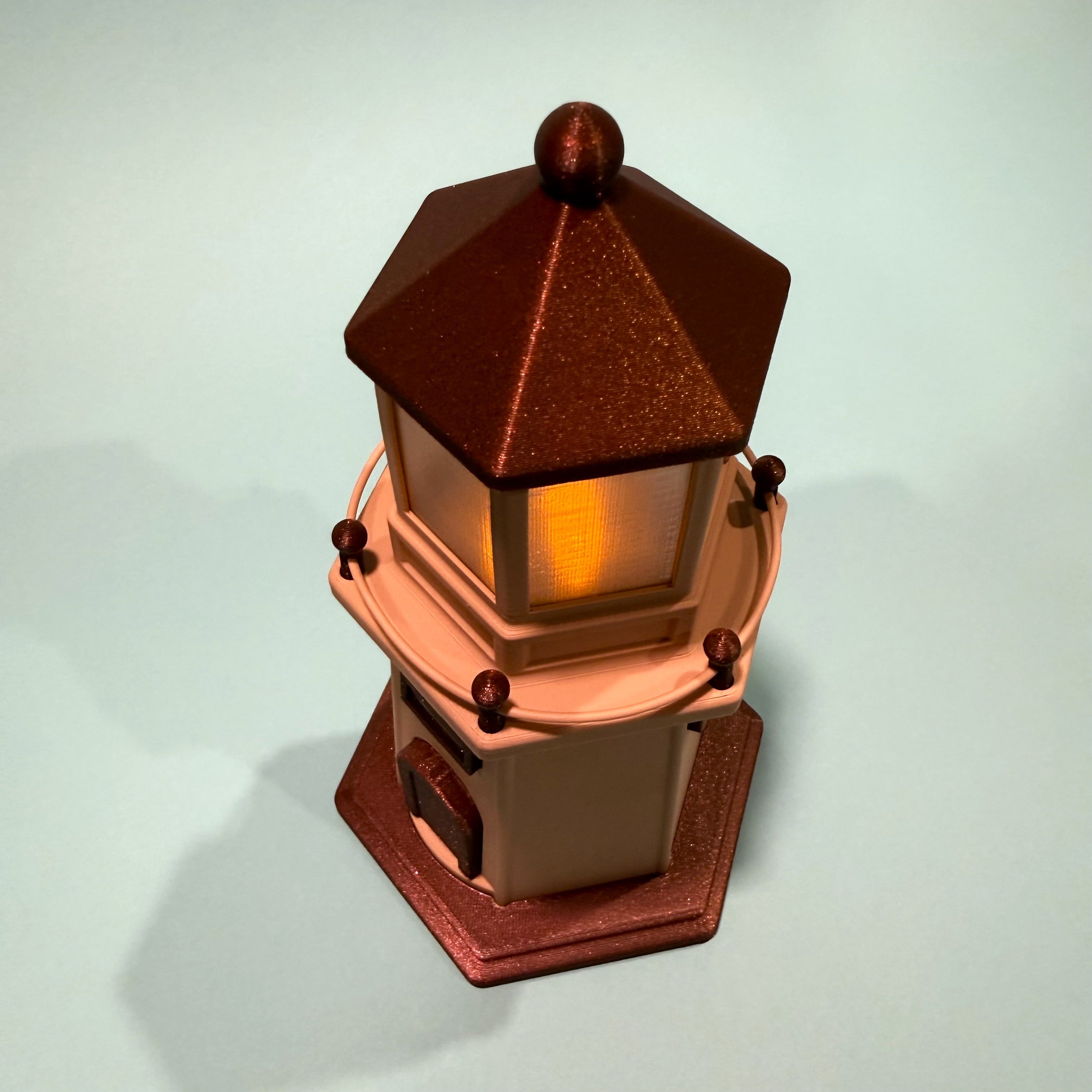 Lighthouse LED Tea Light Decoration 3d model
