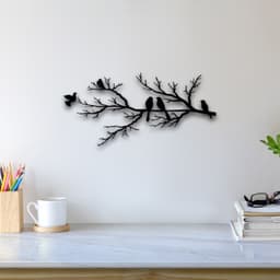 Bird And Tree Wall Art 3d model