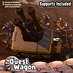 Artillery Cannon and Crew 3d model