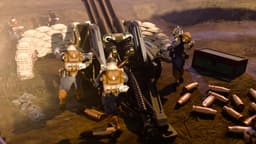 Artillery Cannon and Crew 3d model