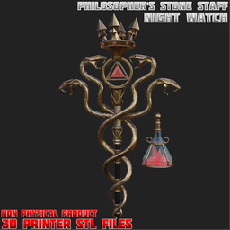 Night Watch Philosopher's Stone (Ithaqua) Staff Identity V 3d model