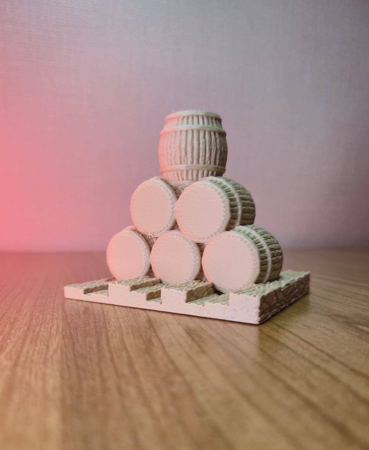 Medieval Barrel Smartwatch Stand 3d model