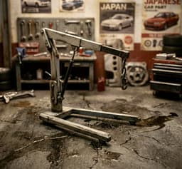MULTISCALE JDM Garage Essentials: RB26 Engine + Stand + Hydraulic Hoist | 1/64 to 1/10 Multi-Scale | 3d model
