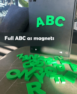 Full ABC Magnets 3d model