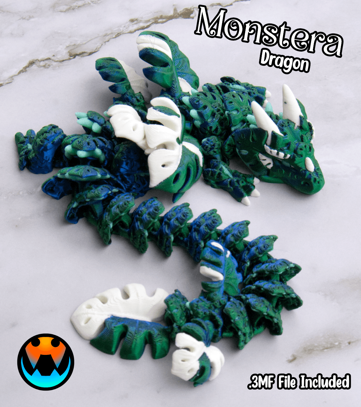 Monstera Leaf Dragon 3d model