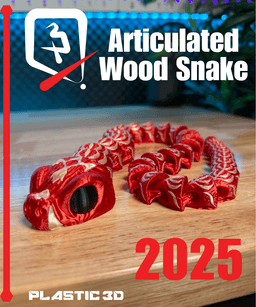 Articulated Wood Snake 2025 3d model