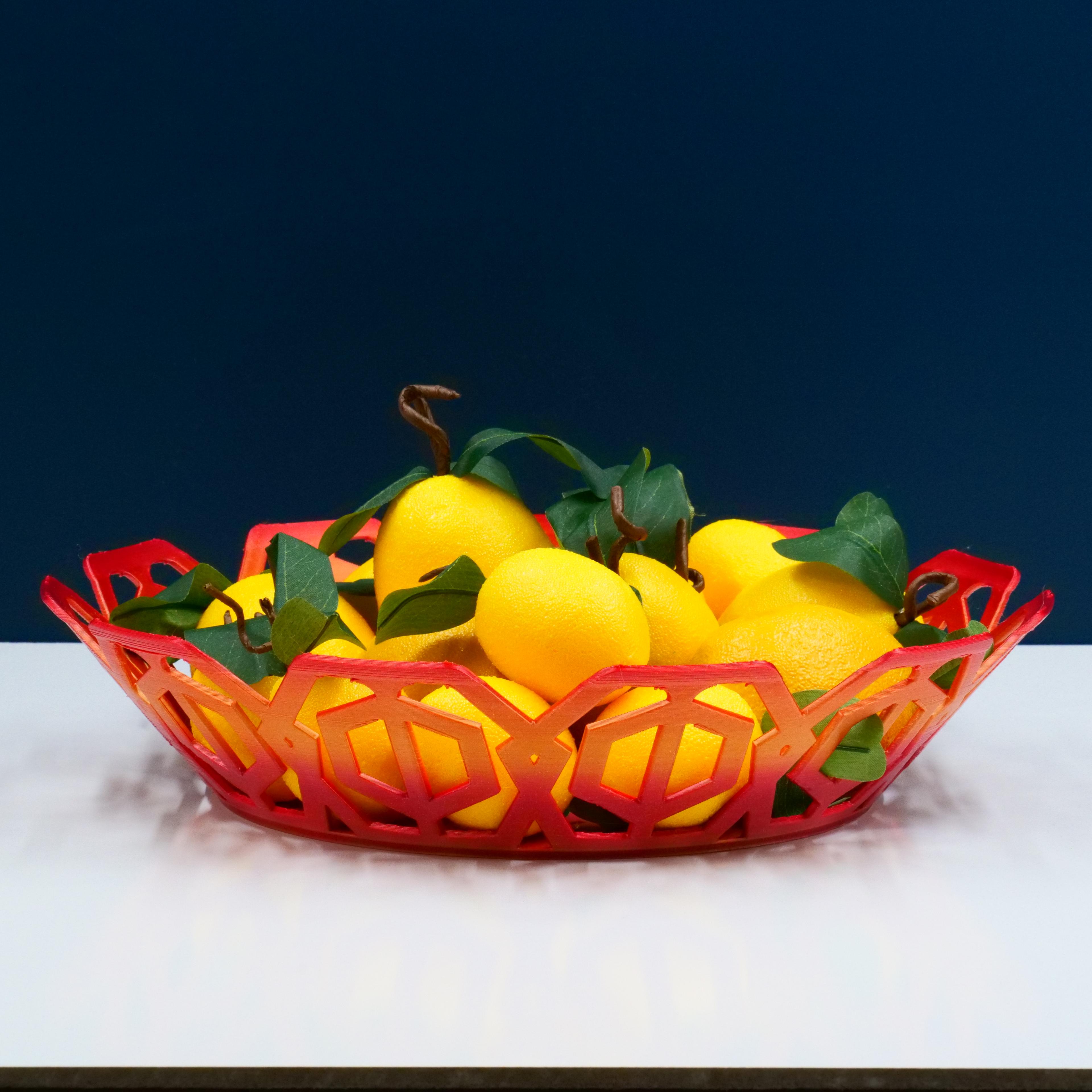 Hexed Fruit Bowl 3d model