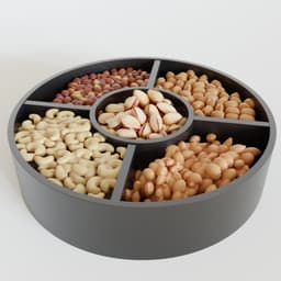 Dry fruits tray 3d model