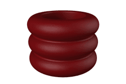 16. 3 Circle V2 Vase Design: Personalized Forms for Miniature and Modern Spaces - Ikebana Home 3d model
