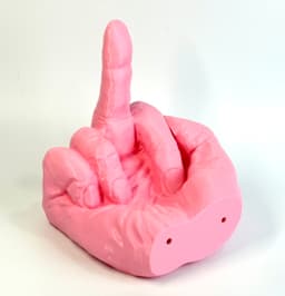 Middle Finger Toilet Paper Holder 3d model